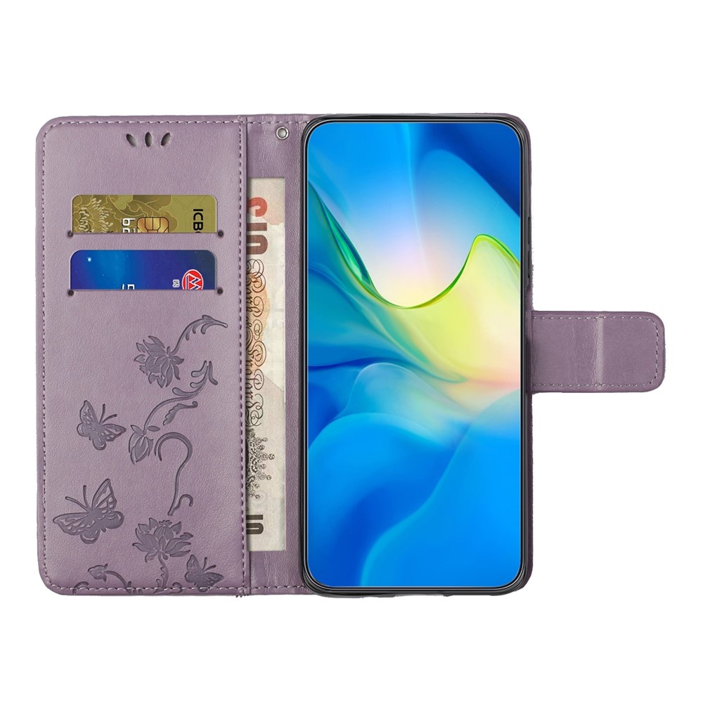 Flower knižkové púzdro na Motorola Moto G86 5G/G86 Power 5G - svetlofialové