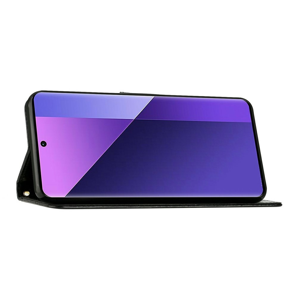 Flowers knižkové púzdro na Samsung Galaxy A27 - čierne