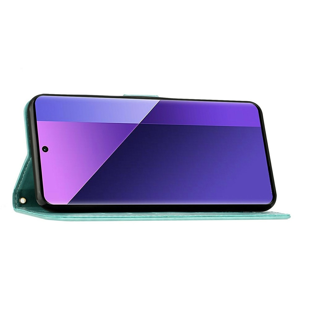 Flowers knižkové puzdro na Samsung Galaxy A27 - modrozelené