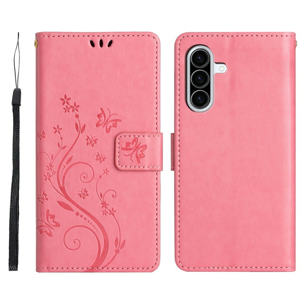 Flowers knižkové púzdro na Samsung Galaxy A27 - ružové