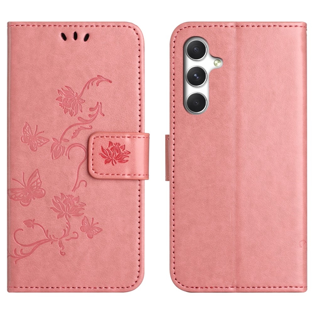 Flower knižkové púzdro na Samsung Galaxy A27 - ružové