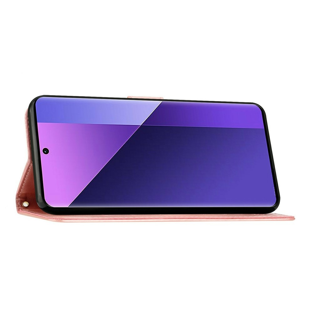 Flowers knižkové púzdro na Samsung Galaxy A27 - ružovozlaté