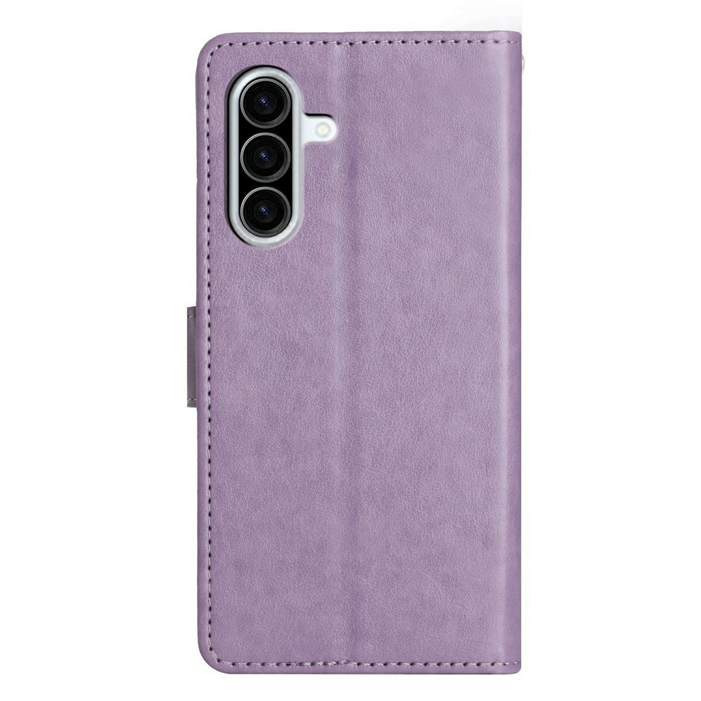 Flowers knižkové púzdro na Samsung Galaxy A27 - svetlofialové