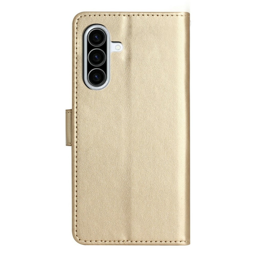 Flowers knižkové púzdro na Samsung Galaxy A27 - zlaté