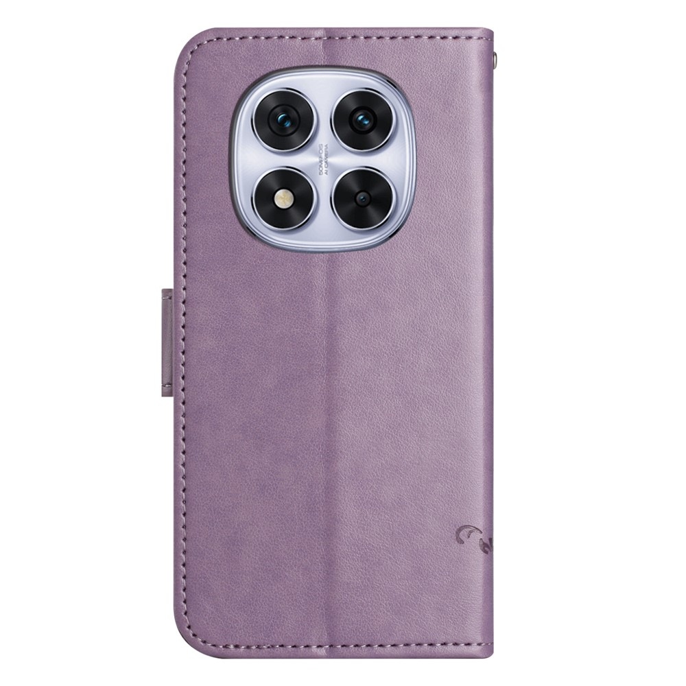 Flower knižkové púzdro na Xiaomi Poco M8 5G/Redmi Note 15 5G - svetlofialové