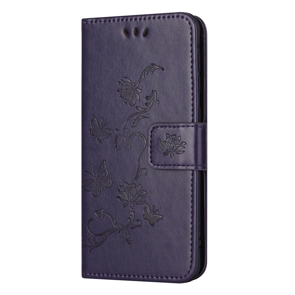 Flower knižkové púzdro na Xiaomi Poco M8 5G/Redmi Note 15 5G - tmavofialové