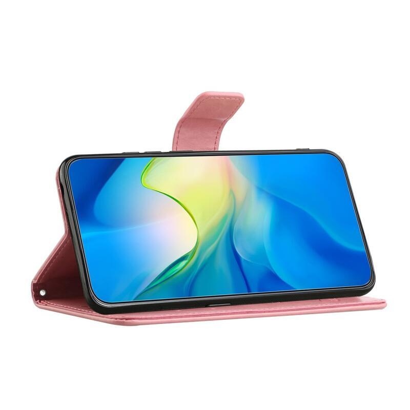 Flower knižkové púzdro na Xiaomi Redmi Note 12 5G/Poco X5 5G - ružové