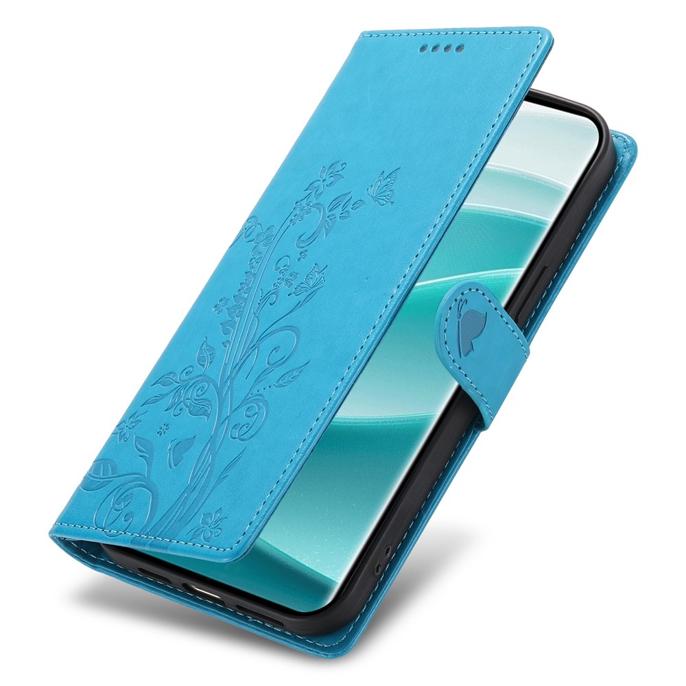 Flower knižkové púzdro na Xiaomi Redmi Note 15 Pro 4G - modré