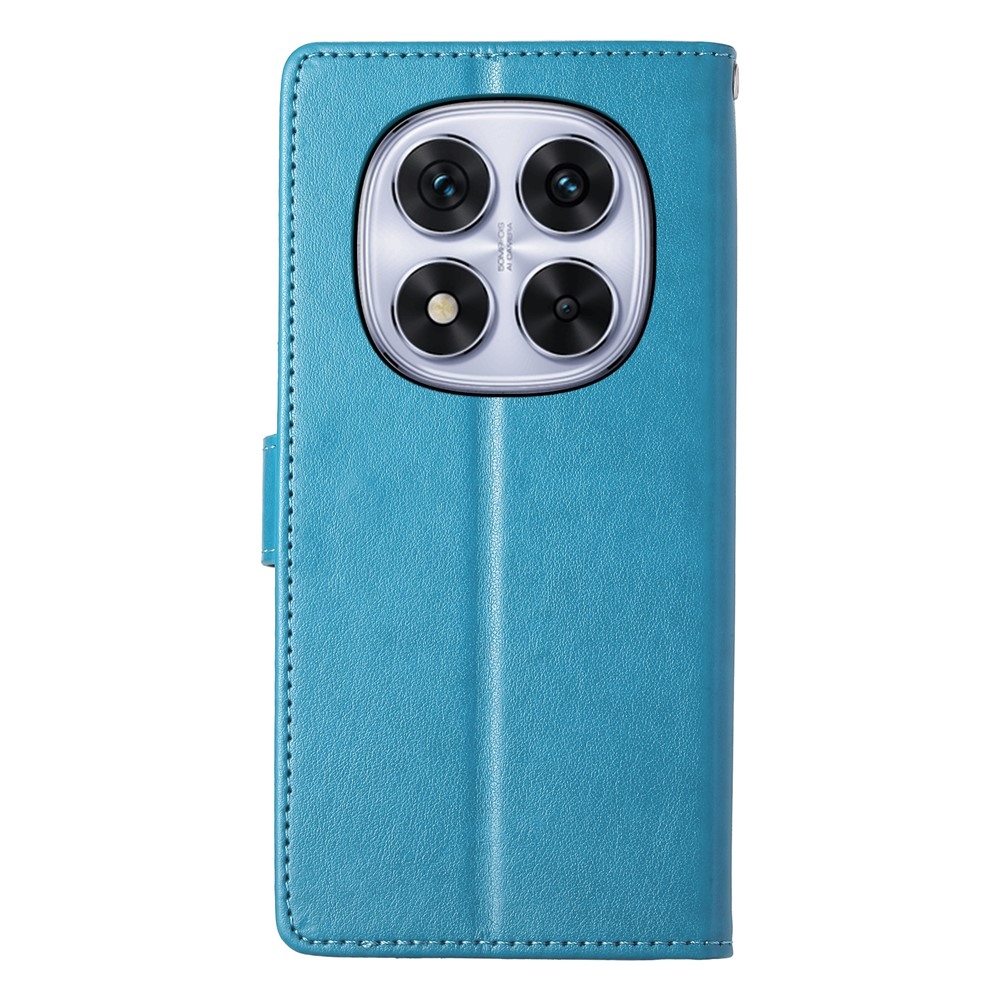 Flower knižkové púzdro na Xiaomi Redmi Note 15 Pro 4G - modré