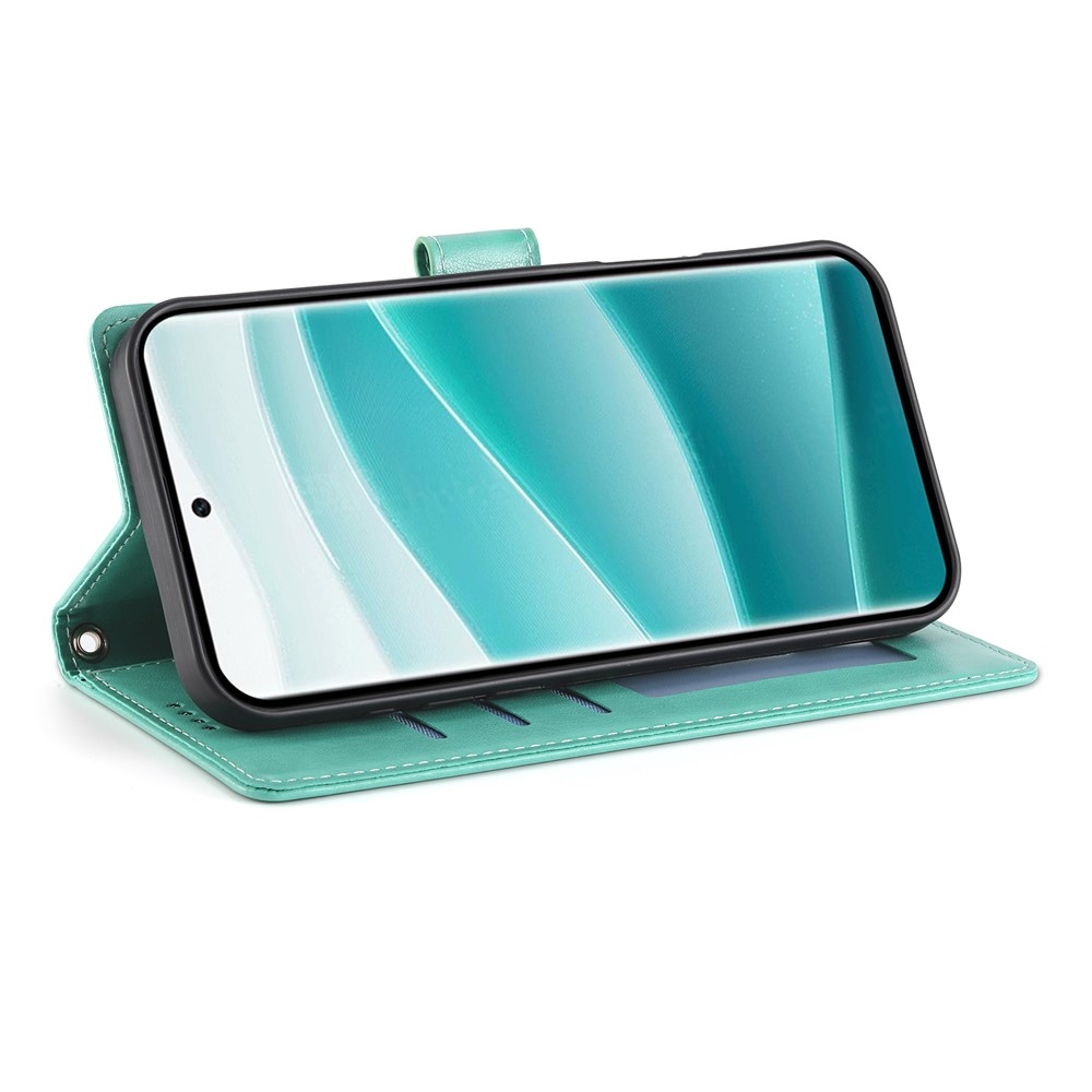 Flower knižkové púzdro na Xiaomi Redmi Note 15 Pro 4G - modrozelené