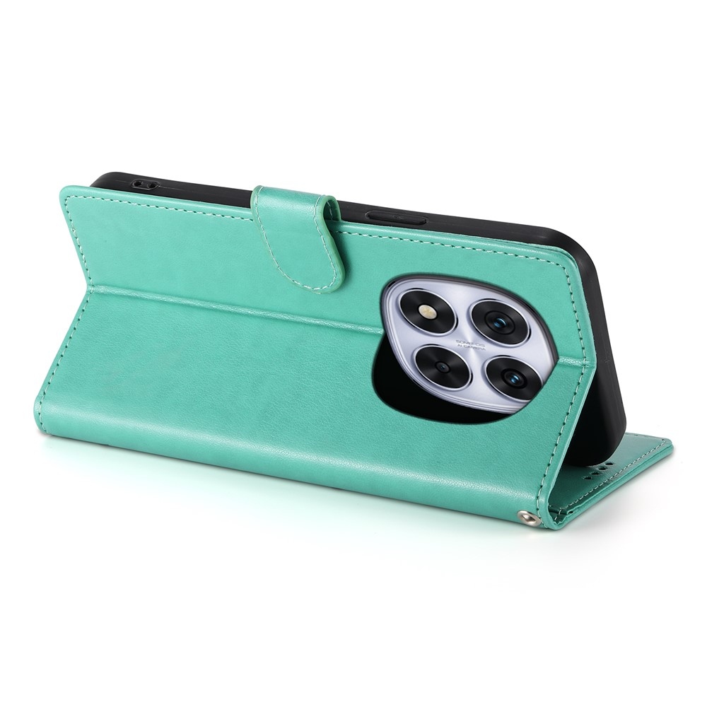 Flower knižkové púzdro na Xiaomi Redmi Note 15 Pro 4G - modrozelené