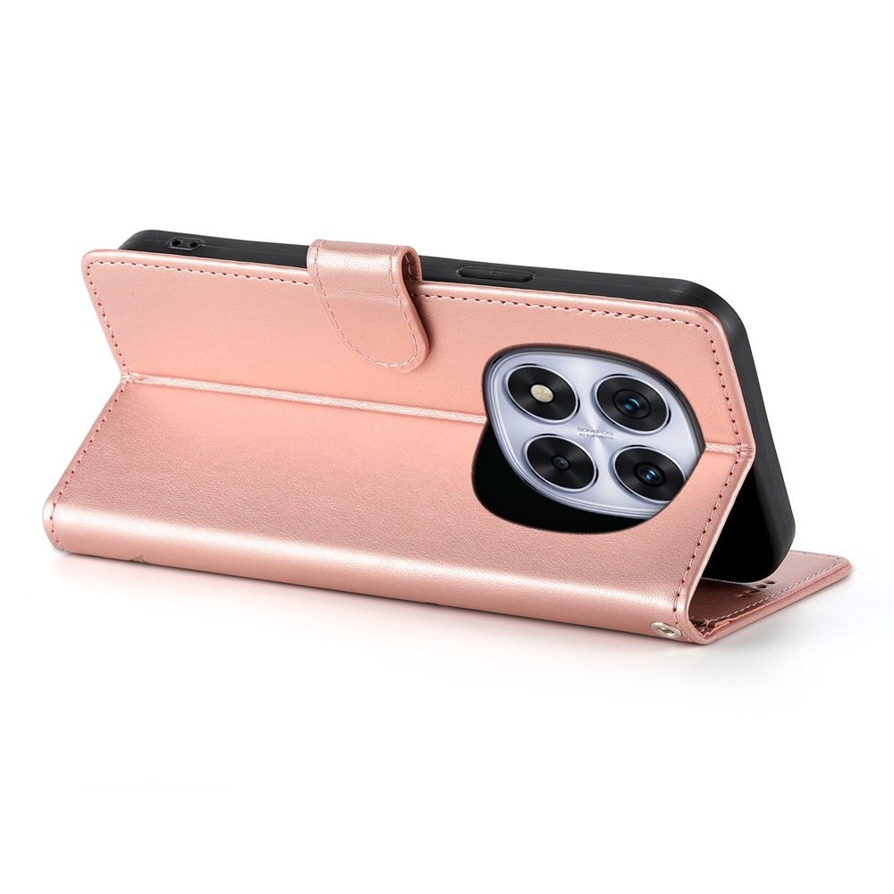 Flower knižkové púzdro na Xiaomi Redmi Note 15 Pro 4G - ružovozlaté