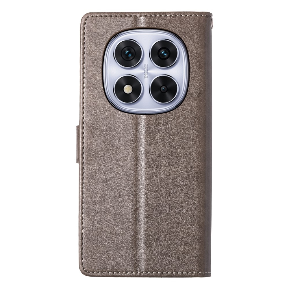 Flower knižkové púzdro na Xiaomi Redmi Note 15 Pro 4G - šedé