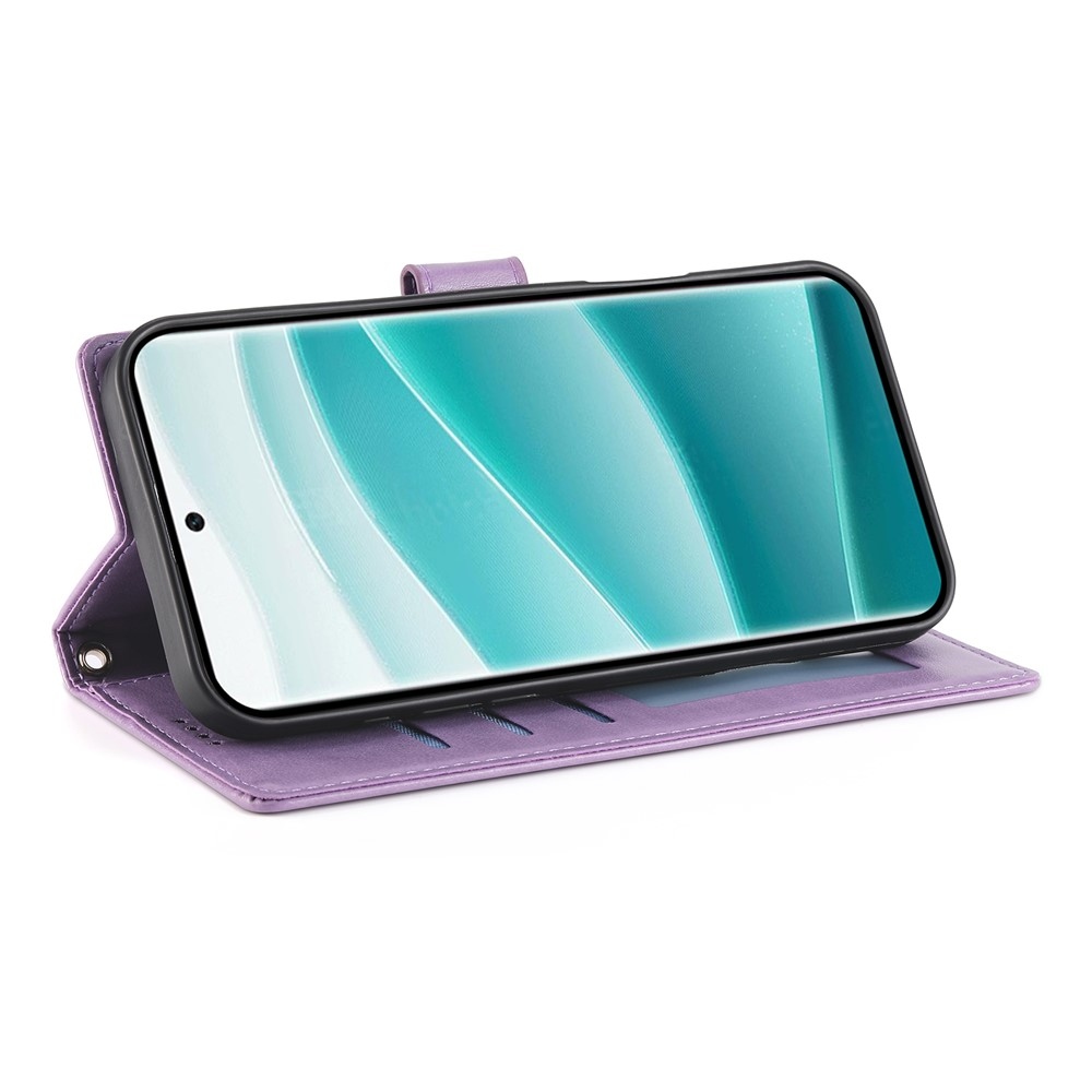 Flower knižkové púzdro na Xiaomi Redmi Note 15 Pro 4G - svetlofialové