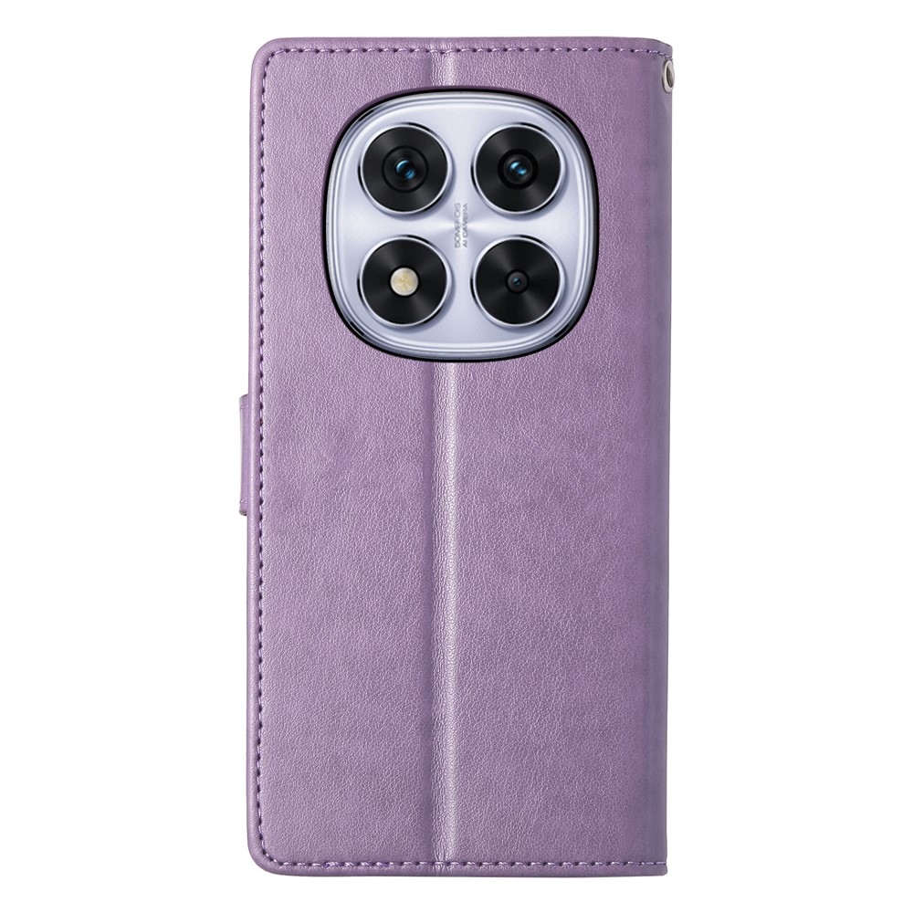 Flower knižkové púzdro na Xiaomi Redmi Note 15 Pro 4G - svetlofialové