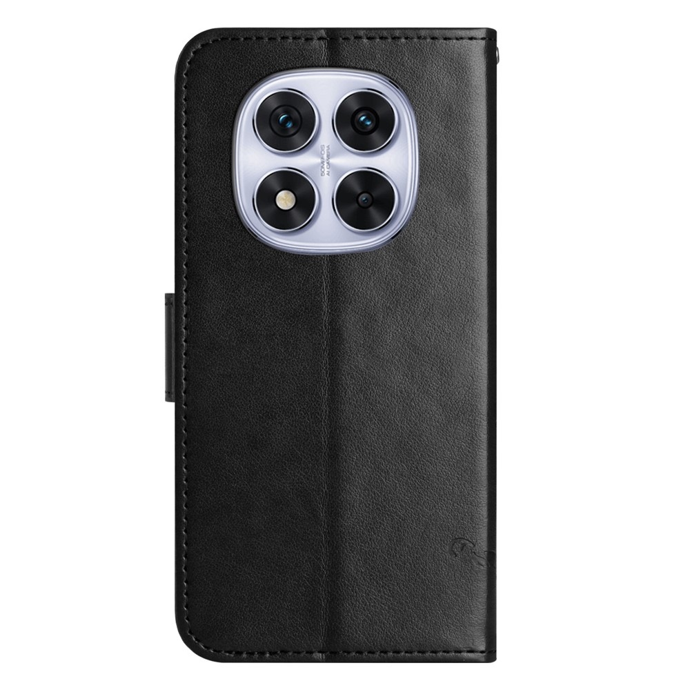 Flower knižkové púzdro na Xiaomi Redmi Note 15 Pro+ 5G - čierne