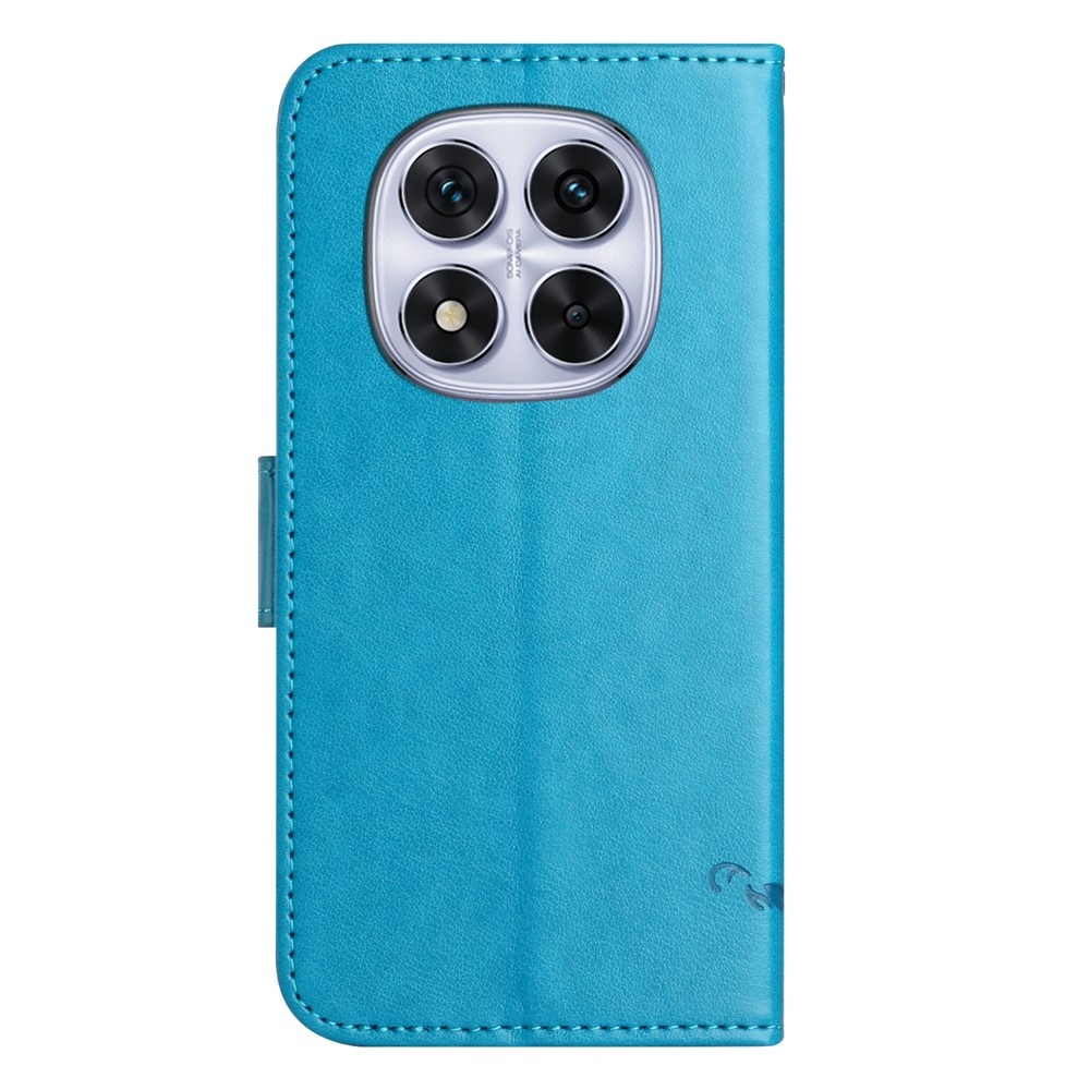 Flower knižkové púzdro na Xiaomi Redmi Note 15 Pro 5G - modré