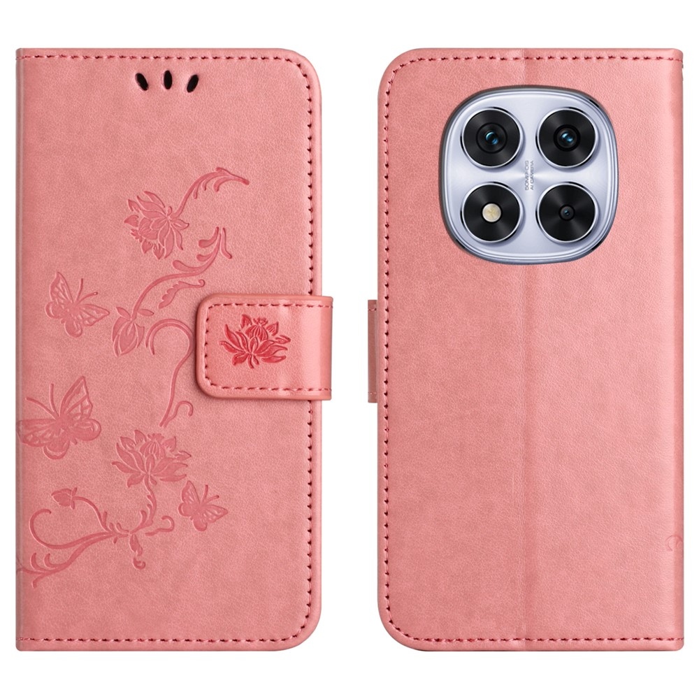 Flower knižkové púzdro na Xiaomi Redmi Note 15 Pro 5G - ružové