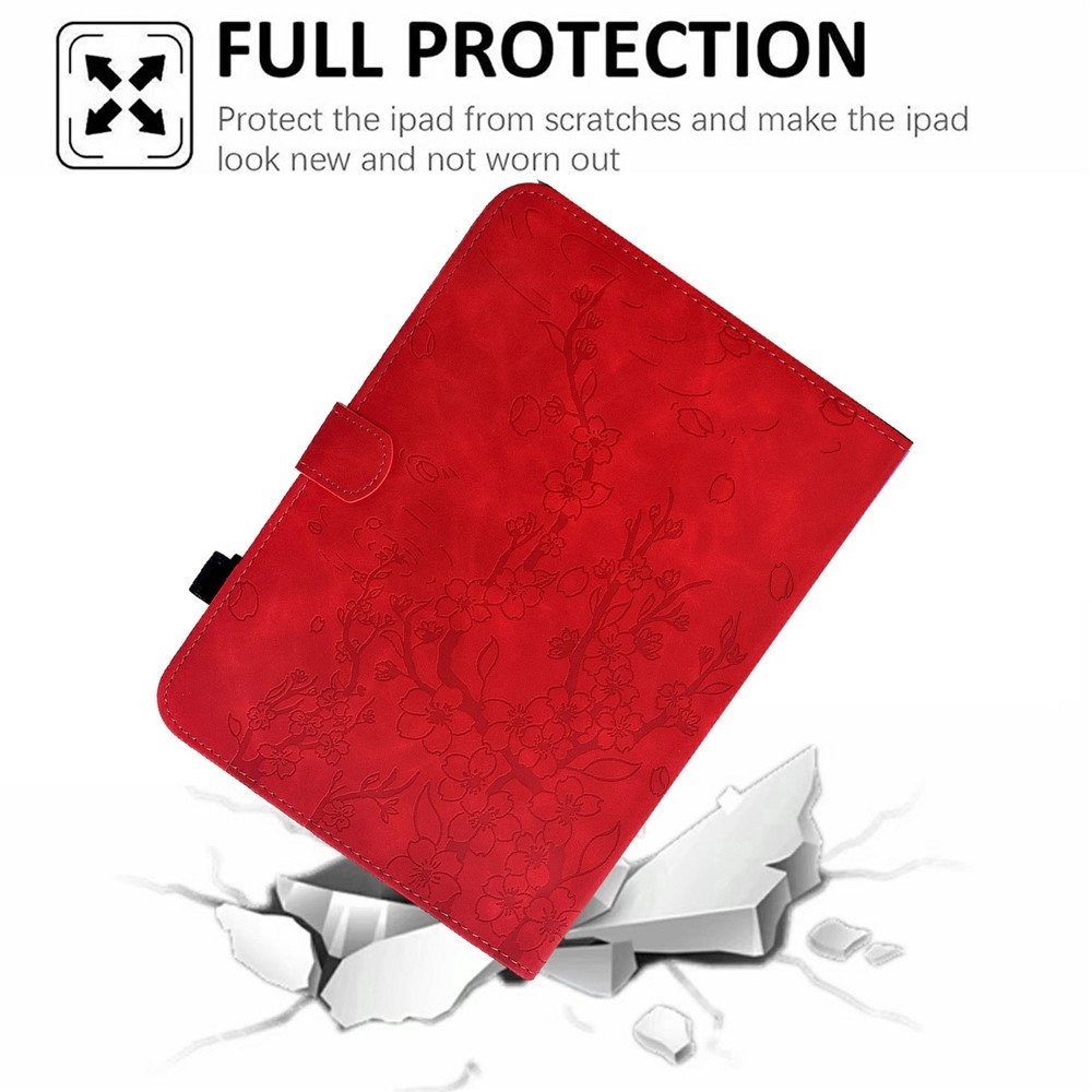 Flower zatváracie púzdro na tablet Samsung Galaxy Tab S12+ - červené