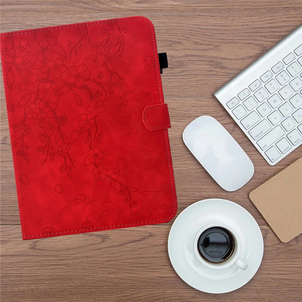 Flower zatváracie púzdro na tablet Samsung Galaxy Tab S12+ - červené