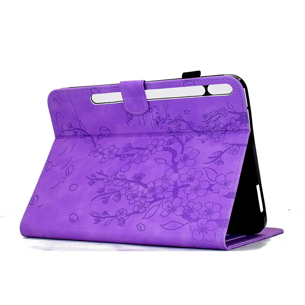 Flower zatváracie púzdro na tablet Samsung Galaxy Tab S12+ - fialové