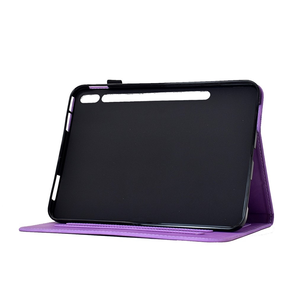 Flower zatváracie púzdro na tablet Samsung Galaxy Tab S12+ - fialové