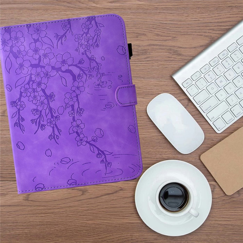 Flower zatváracie púzdro na tablet Samsung Galaxy Tab S12+ - fialové