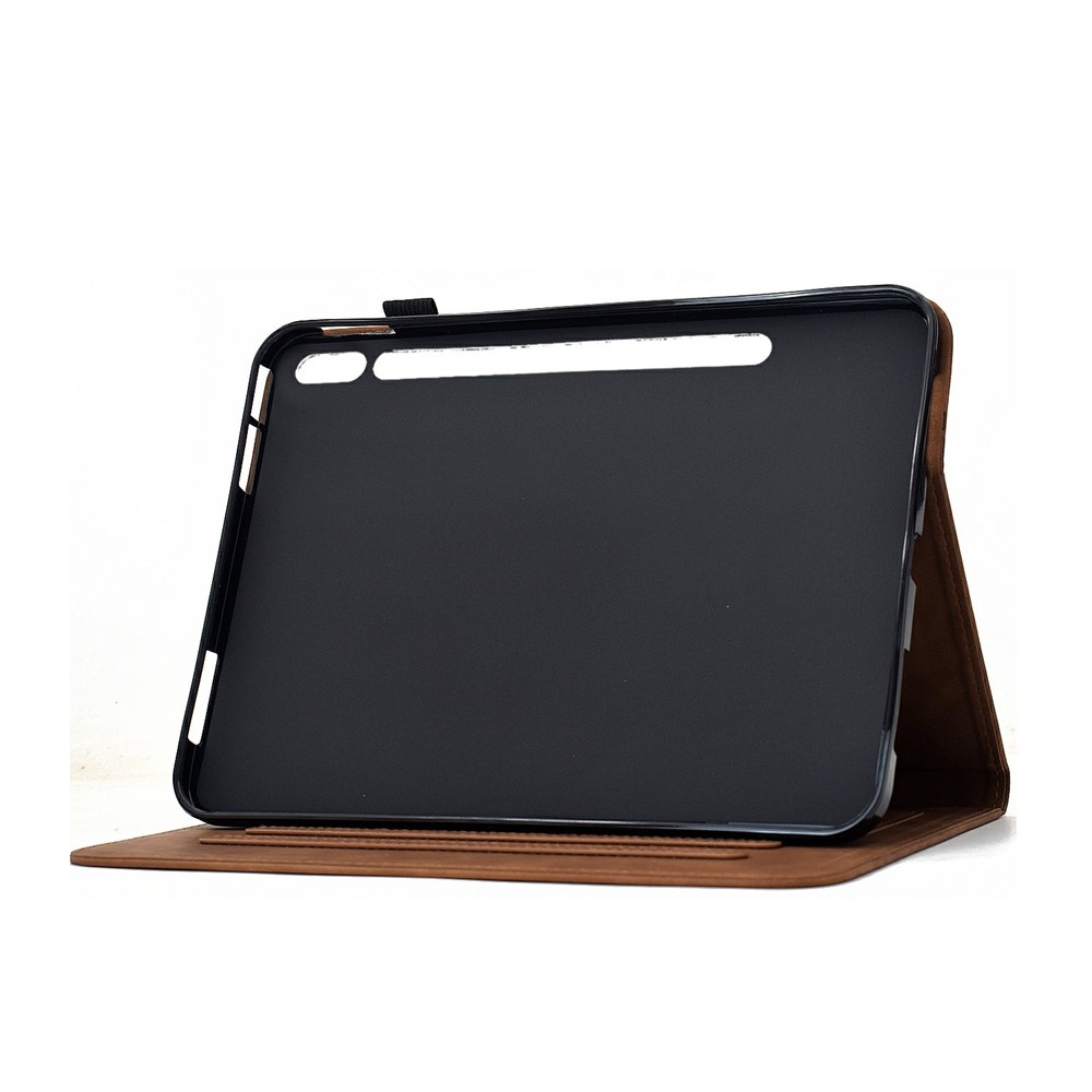 Flower zatváracie púzdro na tablet Samsung Galaxy Tab S12+ - hnedé