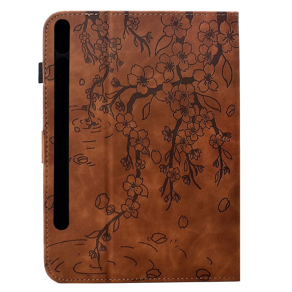 Flower zatváracie púzdro na tablet Samsung Galaxy Tab S12+ - hnedé
