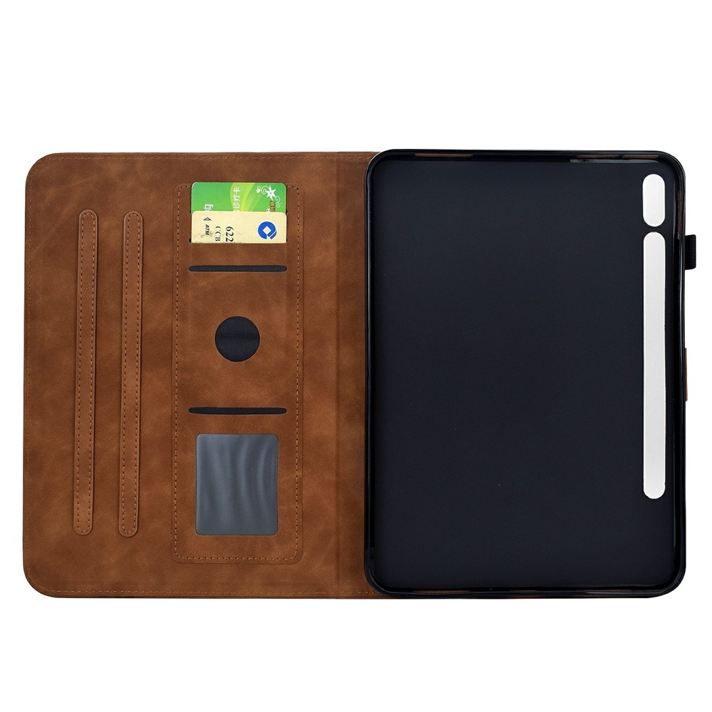 Flower zatváracie púzdro na tablet Samsung Galaxy Tab S12+ - hnedé
