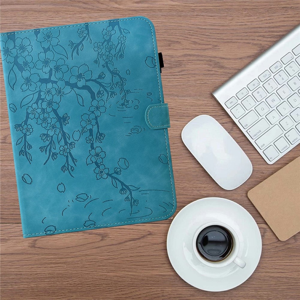Flower zatváracie púzdro na tablet Samsung Galaxy Tab S12+ - modré