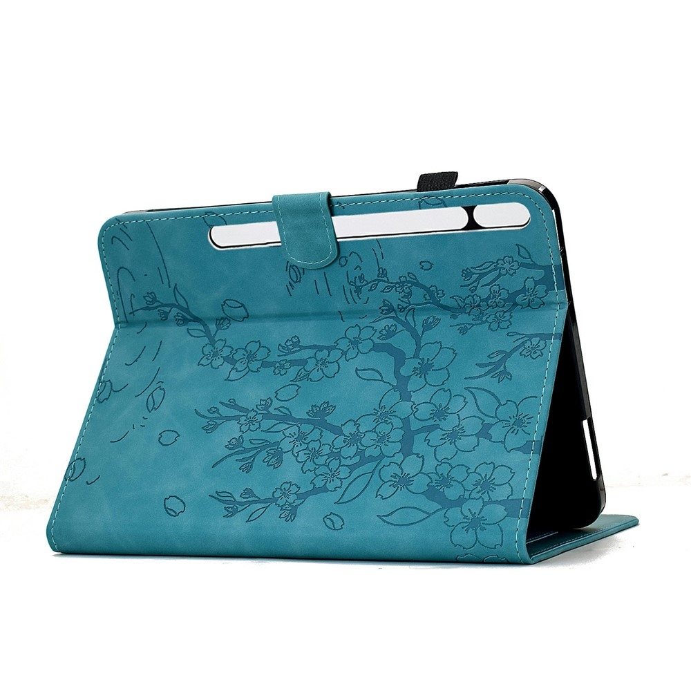 Flower zatváracie púzdro na tablet Samsung Galaxy Tab S12+ - modré
