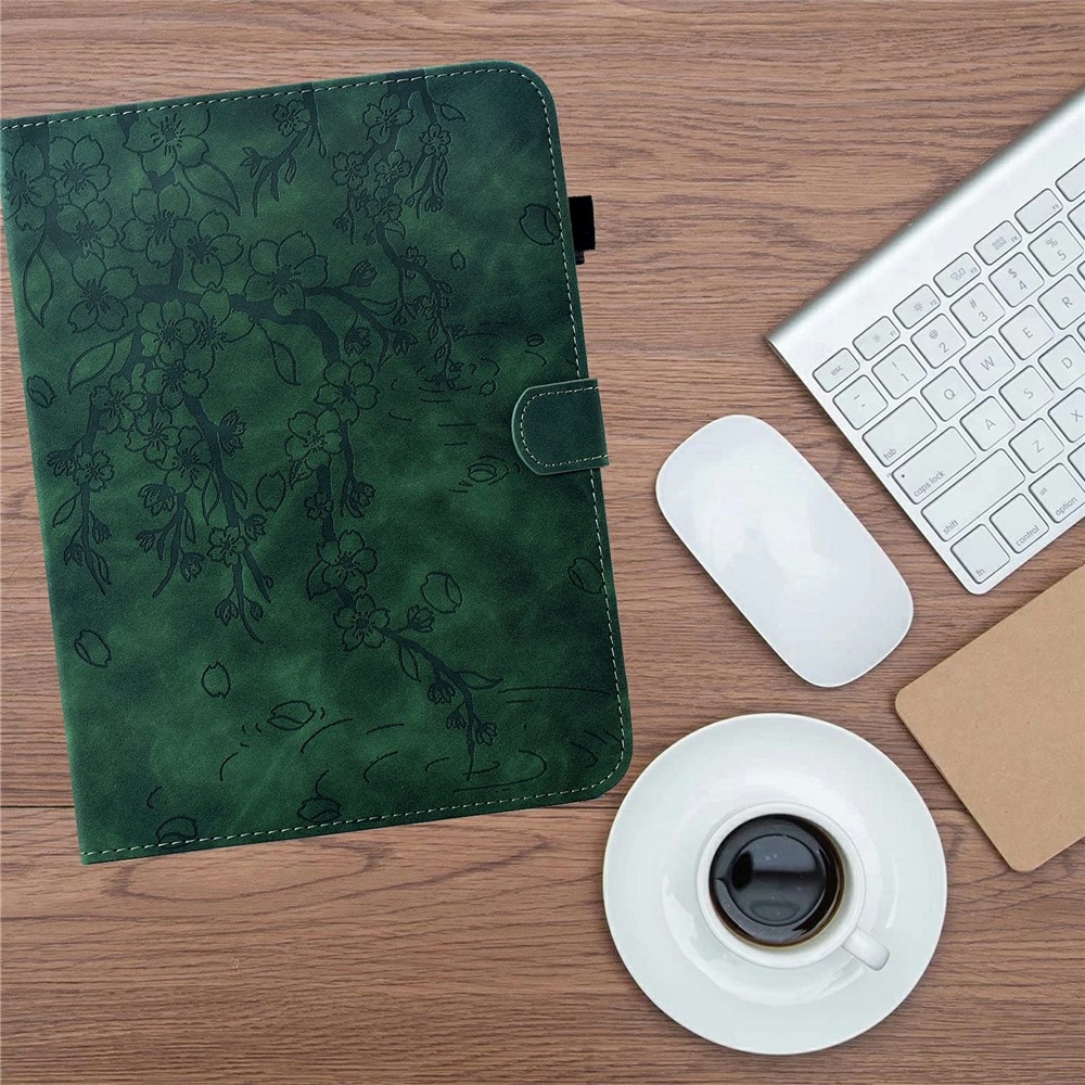 Flower zatváracie púzdro na tablet Samsung Galaxy Tab S12+ - zelené