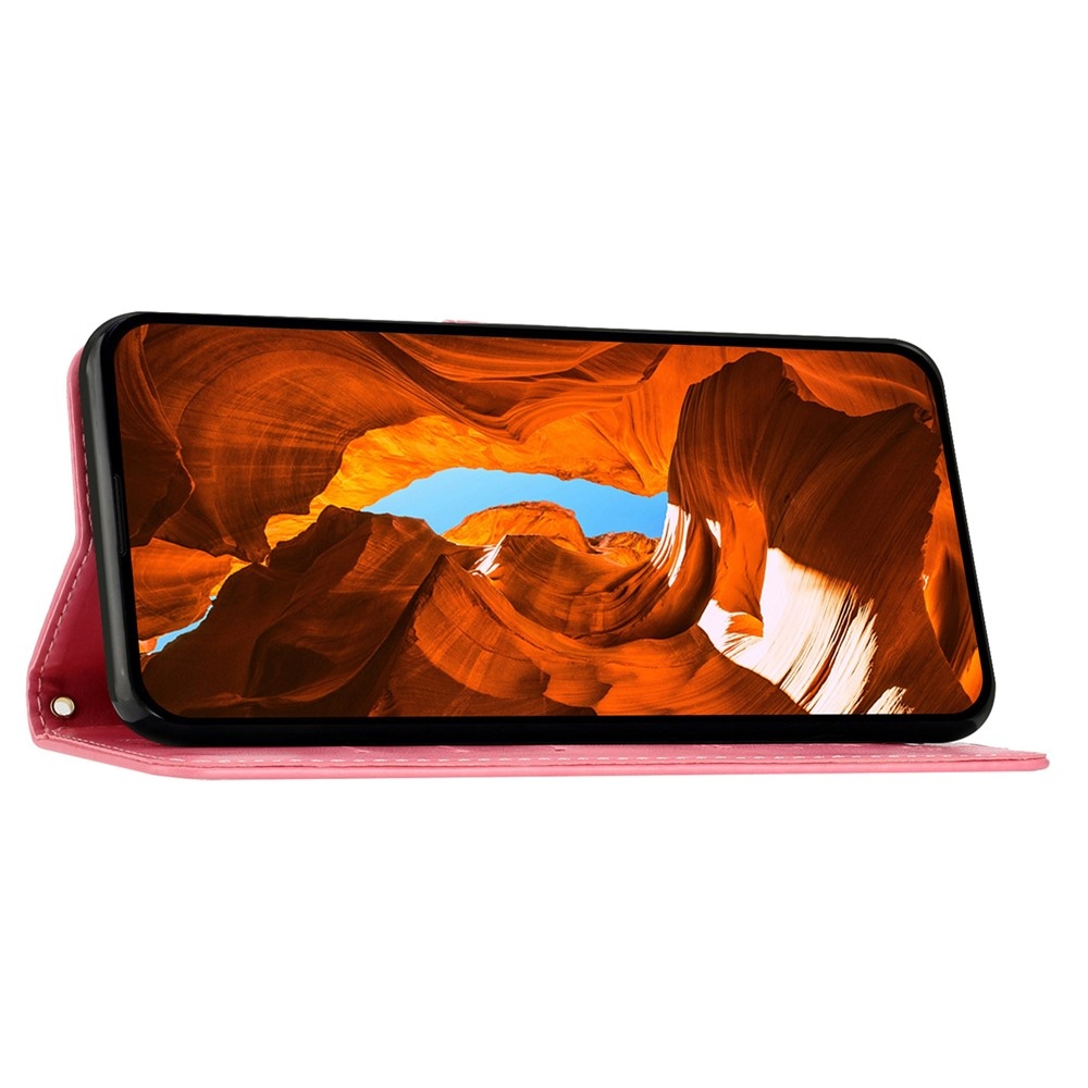 Flowers knižkové puzdro na Honor 400 Pro - ružové