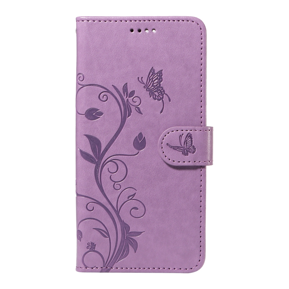 Flowers knižkové puzdro na Honor 600 Pro 5G/Honor 600 5G - svetlofialové