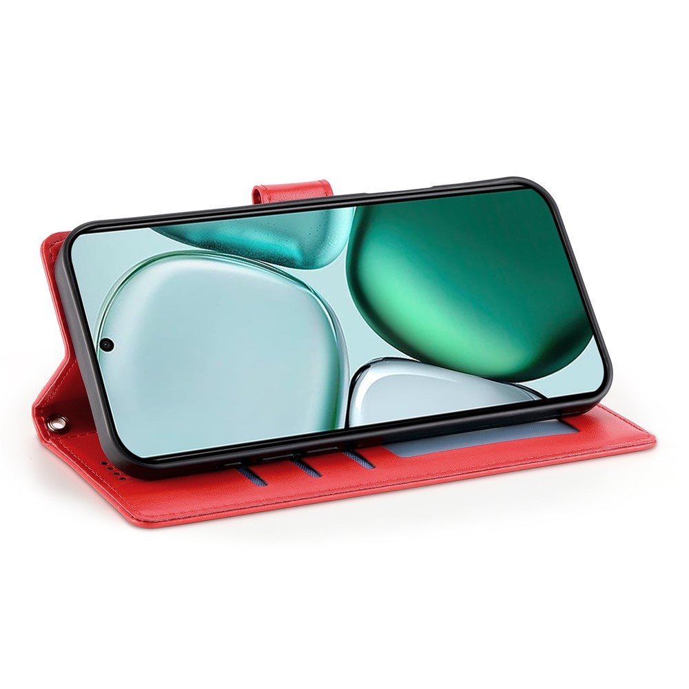 Flowers knižkové puzdro na Honor Magic 8 Lite 5G - červené