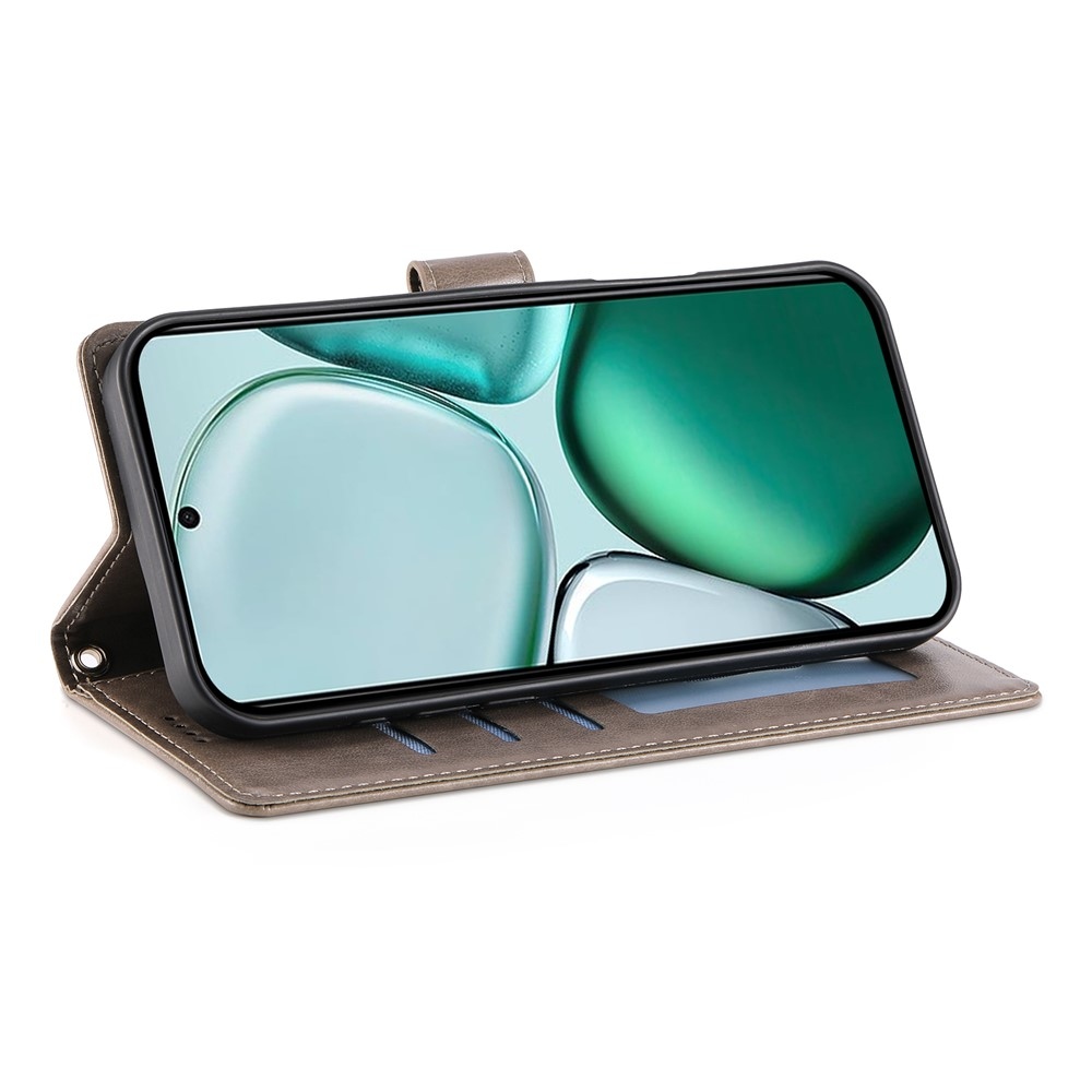 Flowers knižkové puzdro na Honor Magic 8 Lite 5G - šedé