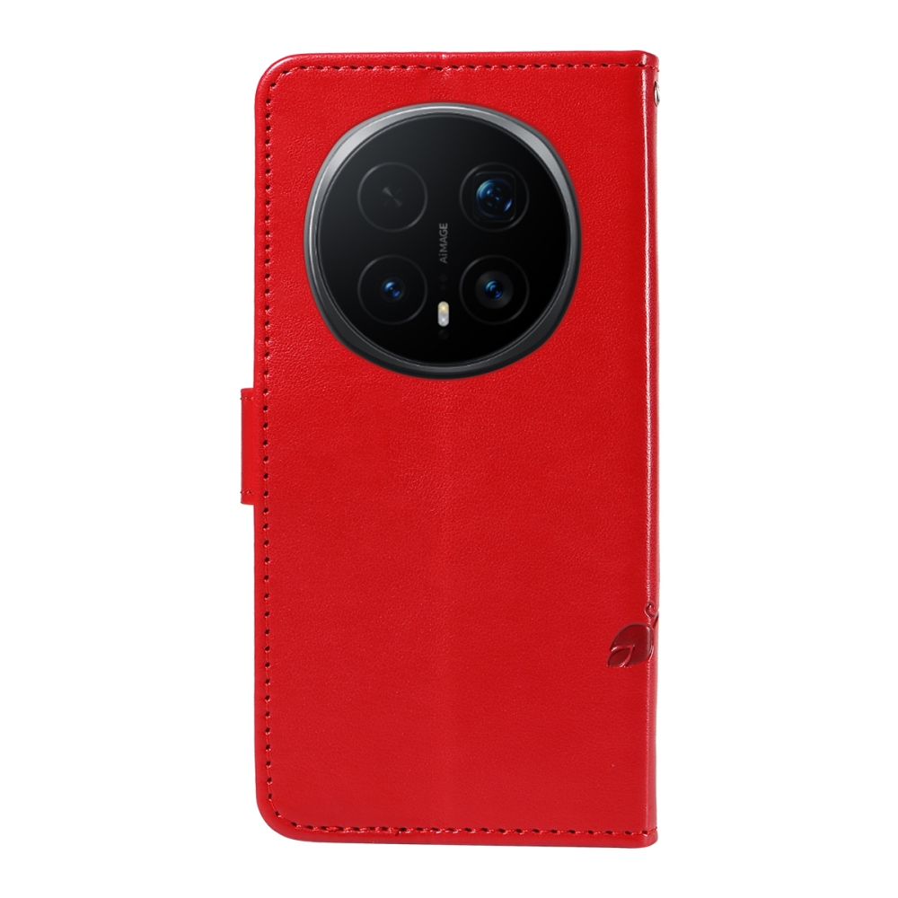 Flowers knižkové puzdro na Honor Magic 8 Pro 5G - červené