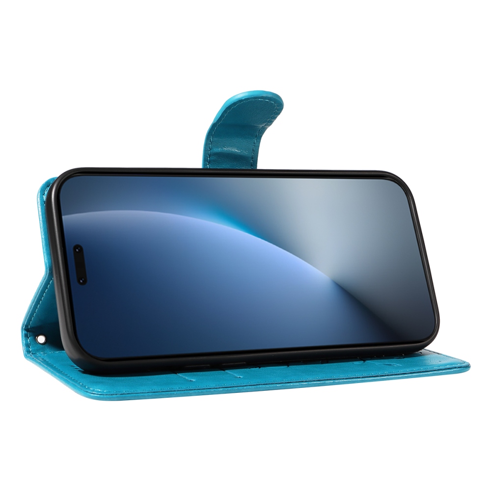 Flowers knižkové puzdro na Honor Magic 8 Pro 5G - modré