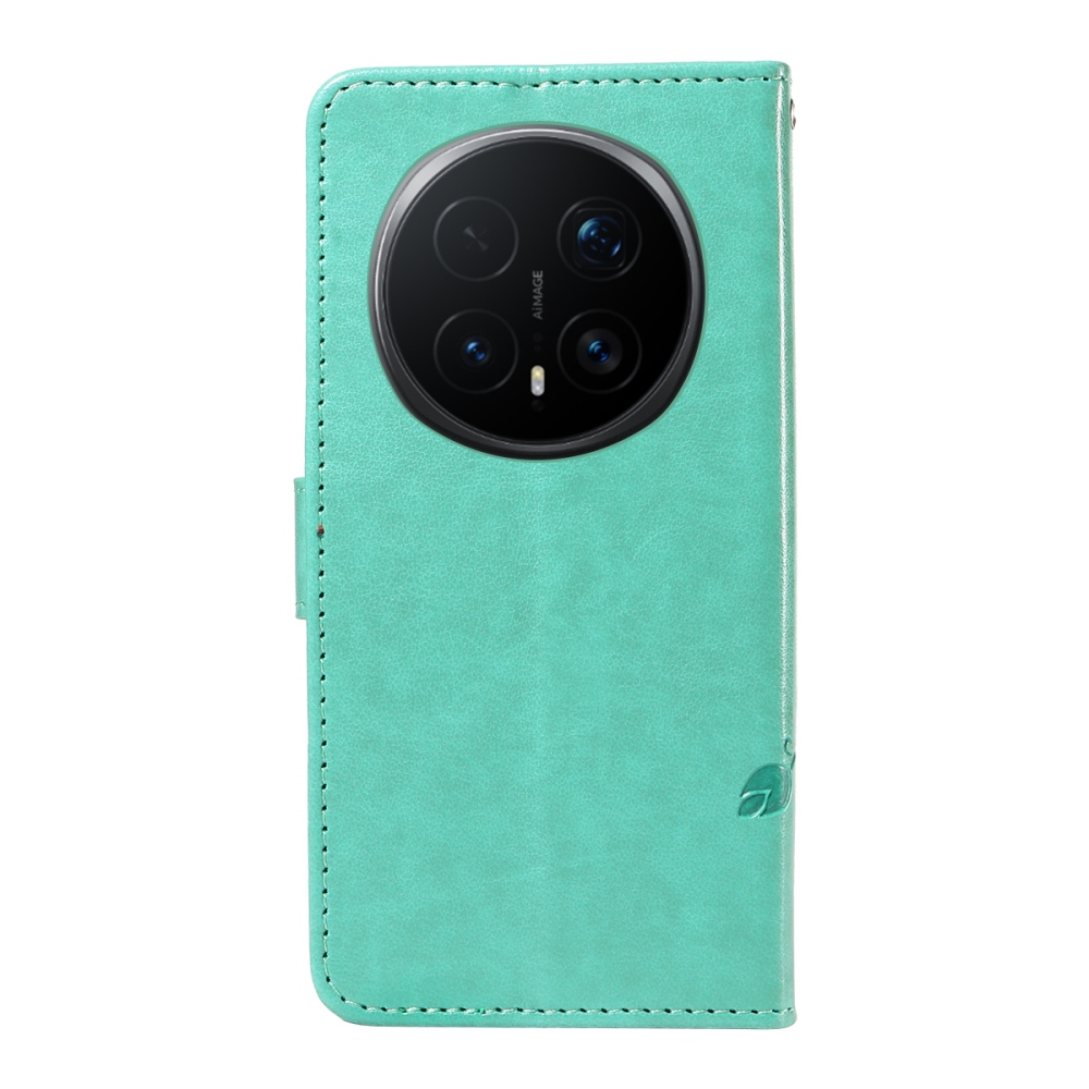 Flowers knižkové puzdro na Honor Magic 8 Pro 5G - modrozelené