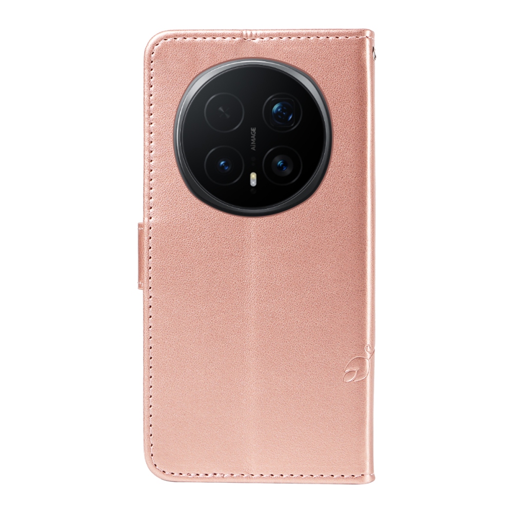 Flowers knižkové puzdro na Honor Magic 8 Pro 5G - ružovozlaté