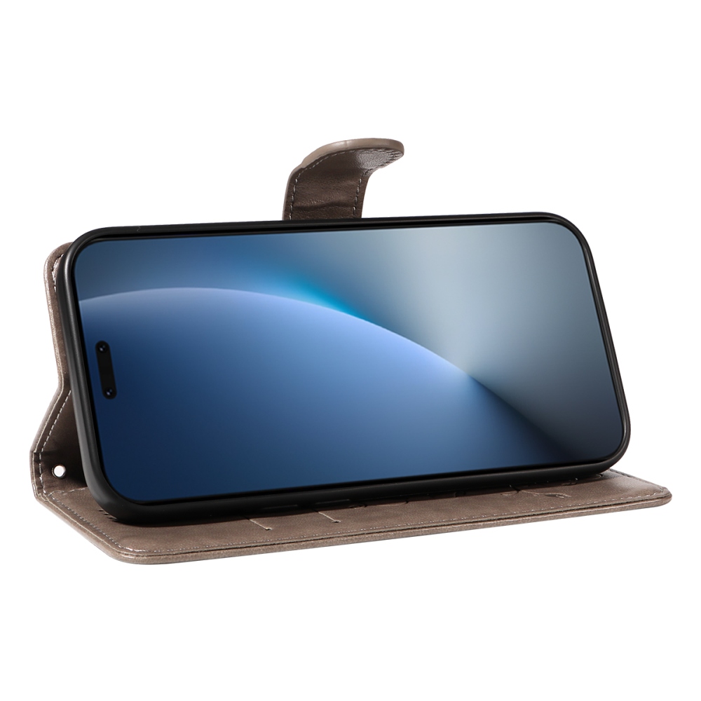 Flowers knižkové puzdro na Honor Magic 8 Pro 5G - šedé