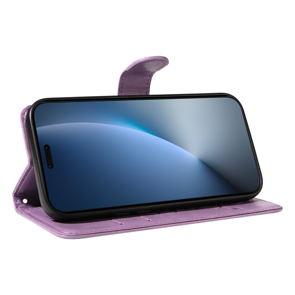 Flowers knižkové puzdro na Honor Magic 8 Pro 5G - svetlofialové