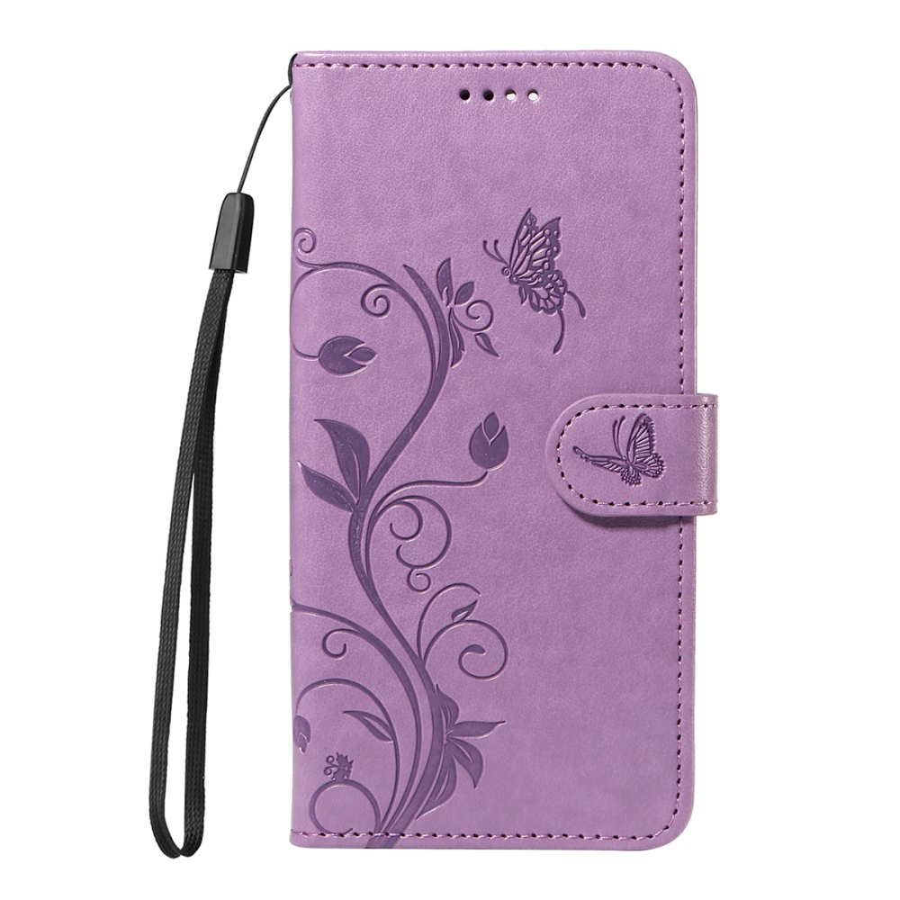 Flowers knižkové púzdro na Motorola Moto G57 Power 5G - svetlofialové