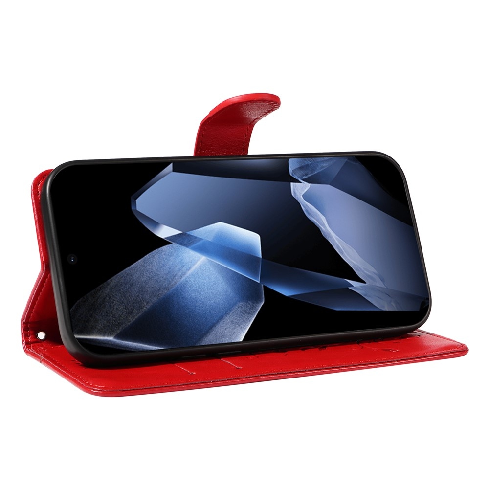 Flowers knižkové puzdro na OnePlus 13 - červené