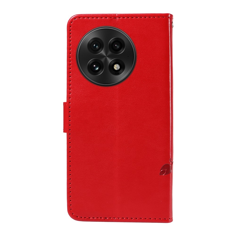 Flowers knižkové puzdro na OnePlus 13 - červené