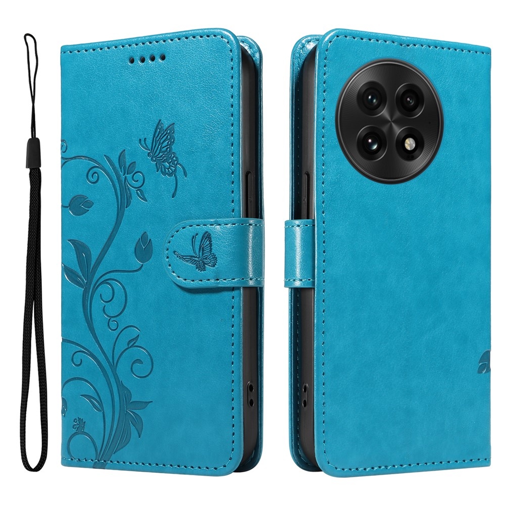 Flowers knižkové puzdro na OnePlus 13 - modré