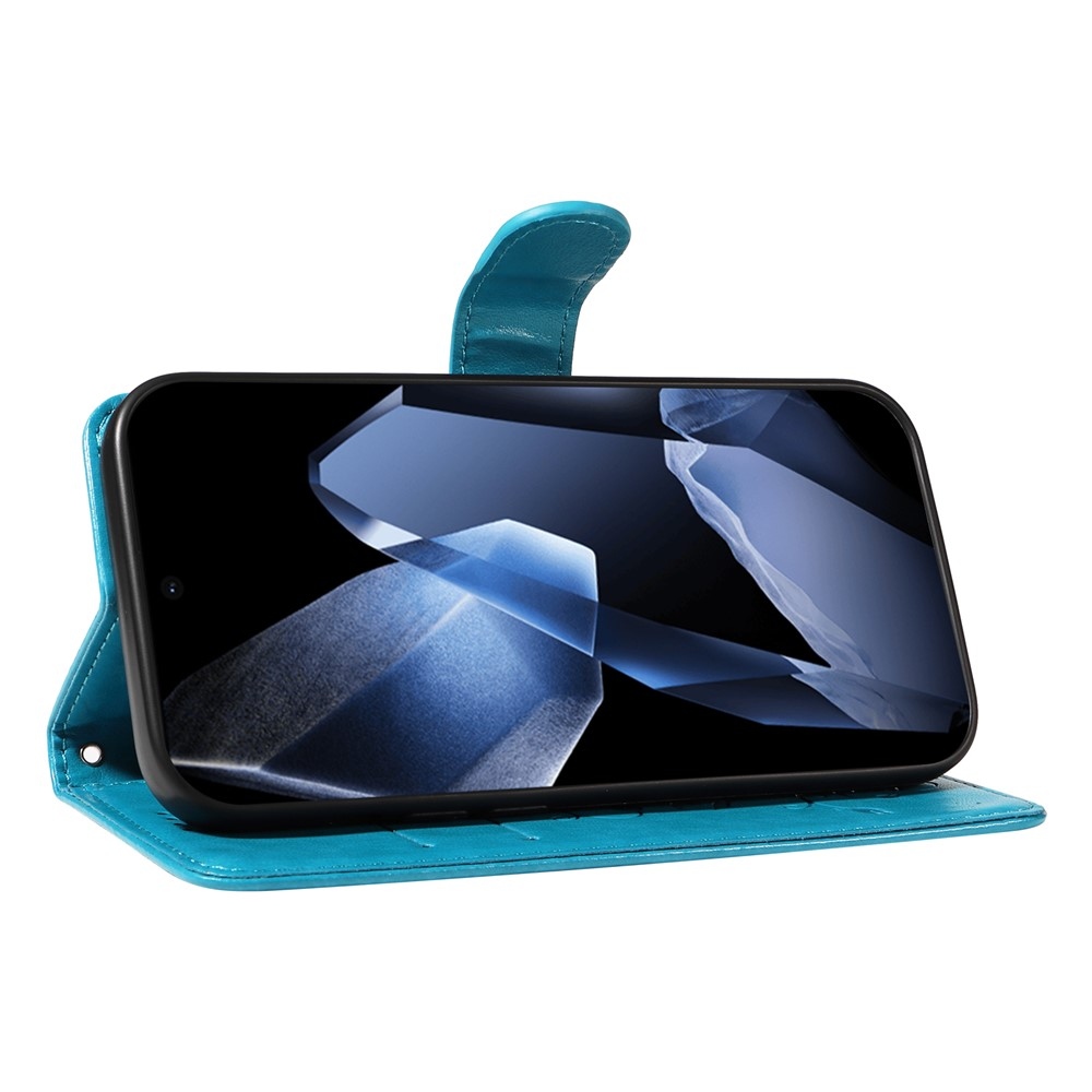 Flowers knižkové puzdro na OnePlus 13 - modré