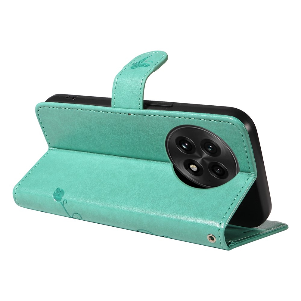 Flowers knižkové puzdro na OnePlus 13 - modrozelené