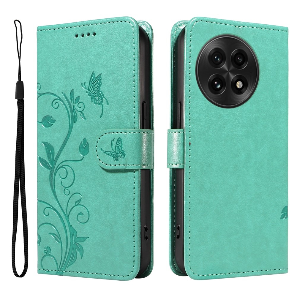 Flowers knižkové puzdro na OnePlus 13 - modrozelené